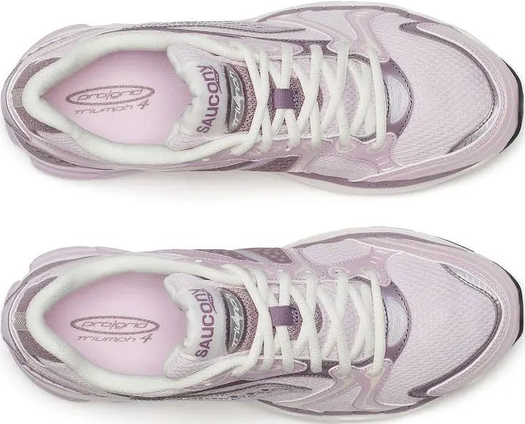 Saucony Triumph 4 Mauve - vue de face teintes douces