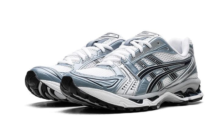 Asics Gel Kayano 14 White Fjord Grey - vue de face